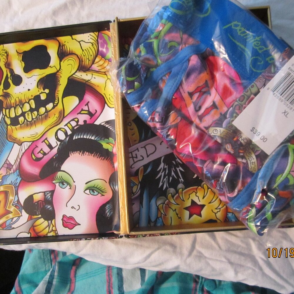 NWT Ed Hardy Mens Love Likks Slowly Underware/Trunks